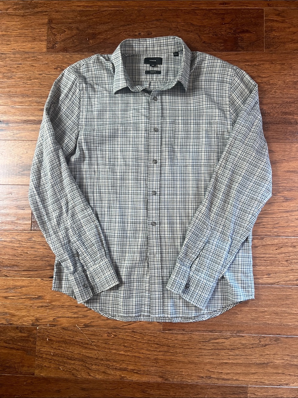 Vince Men's flannel Long-Sleeve Button-Up Shirt